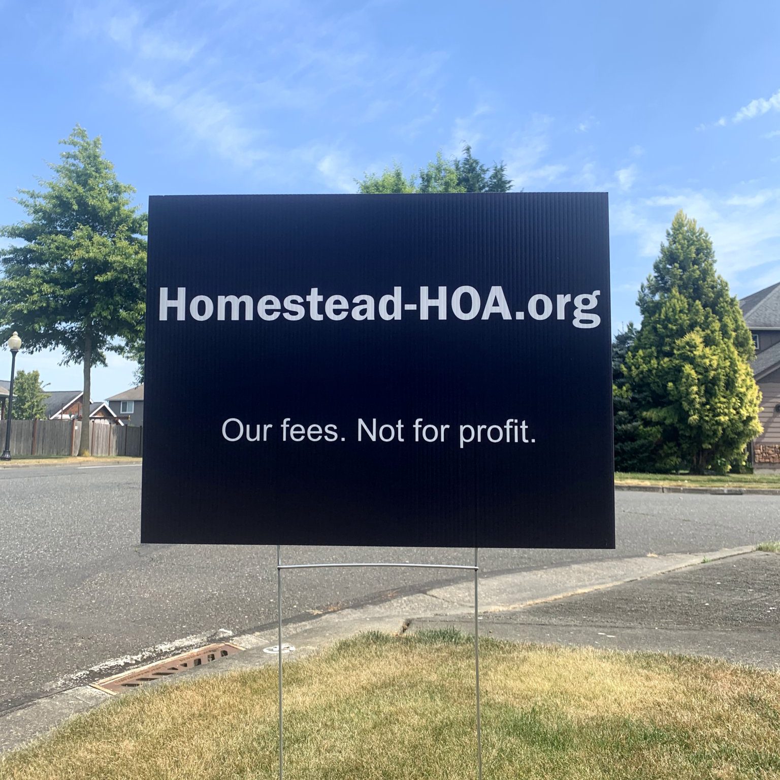 Yard Signs Homestead Parcel Owners